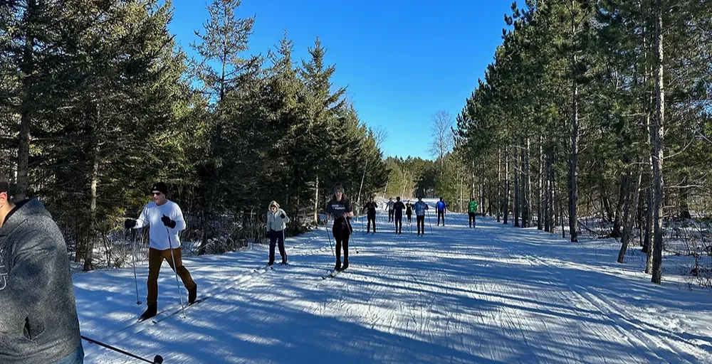 XC Skiers at Forbush 3