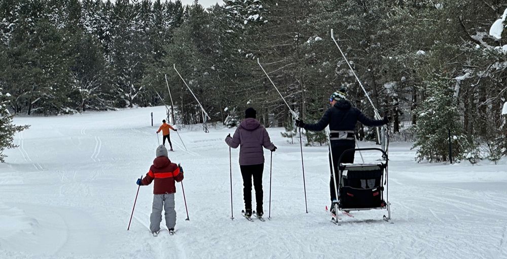 XC Skiers at Forbush 1