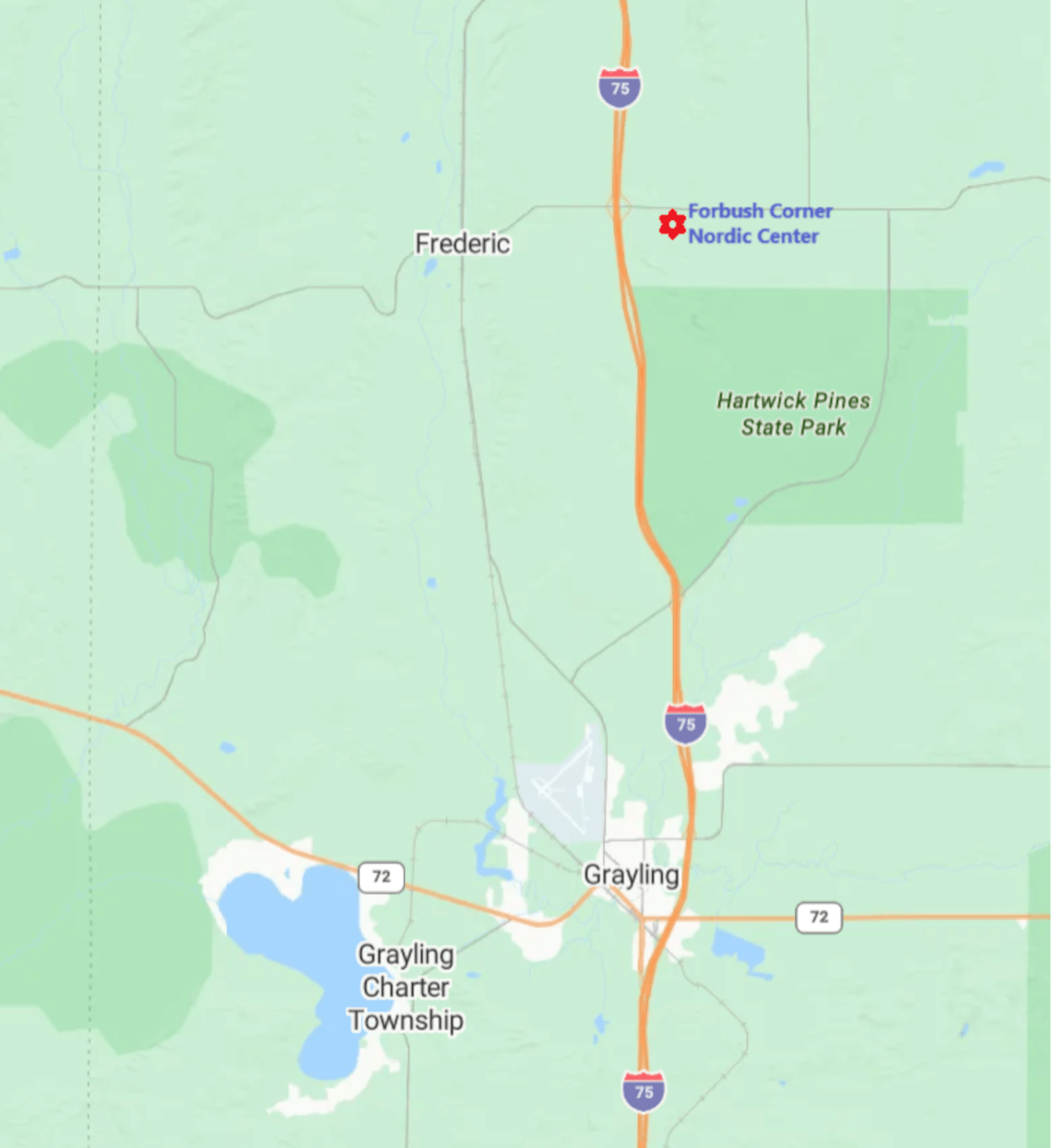 Forbush Corner Nordic Location Map