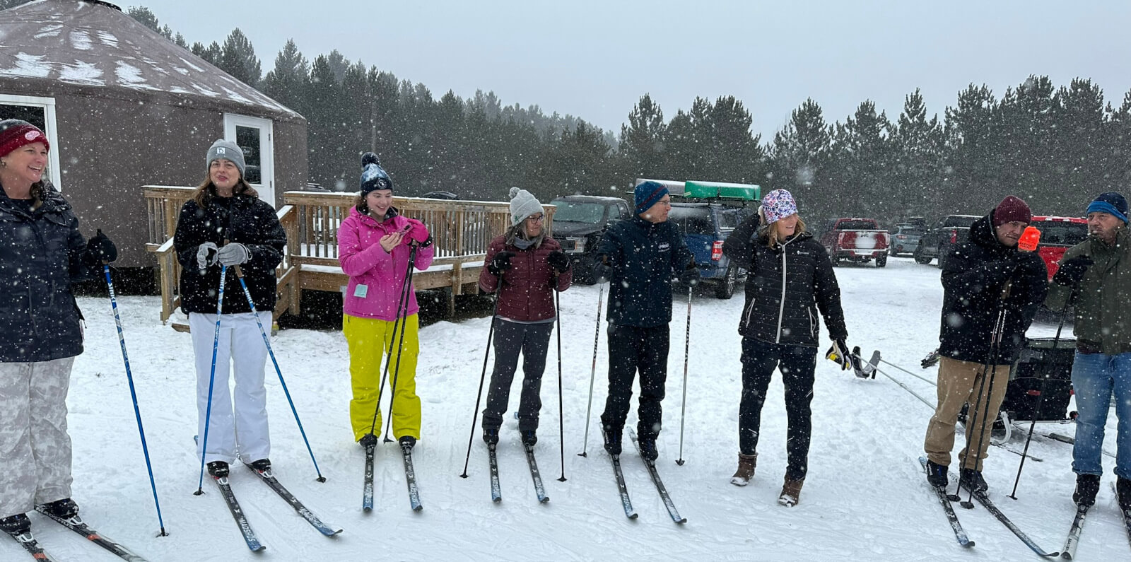 Learning to cross country ski