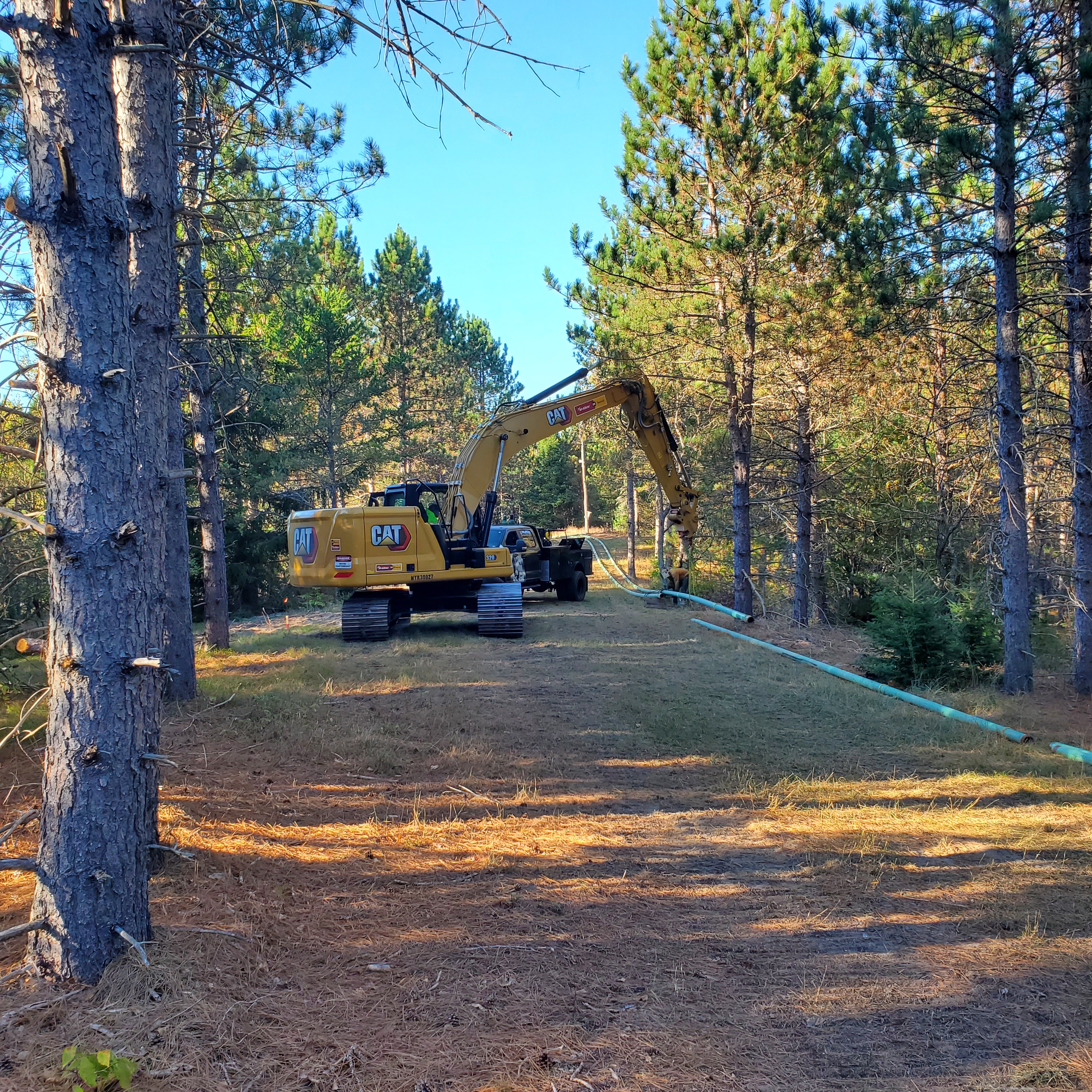 Laying new lines for the snow making addition - Fall 2024